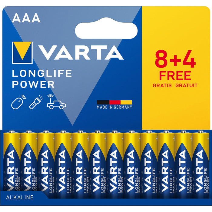 VARTA Longlife Power 8+4 AAA (Double Blister)