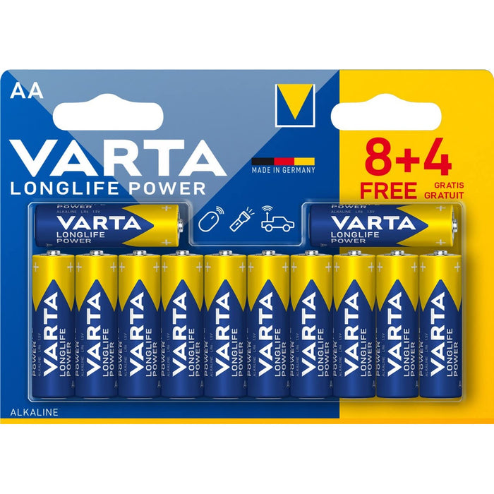 VARTA Longlife Power 8+4 AA (Double Blister)