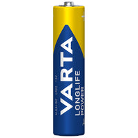 Varta battery with blue and yellow design on a white background