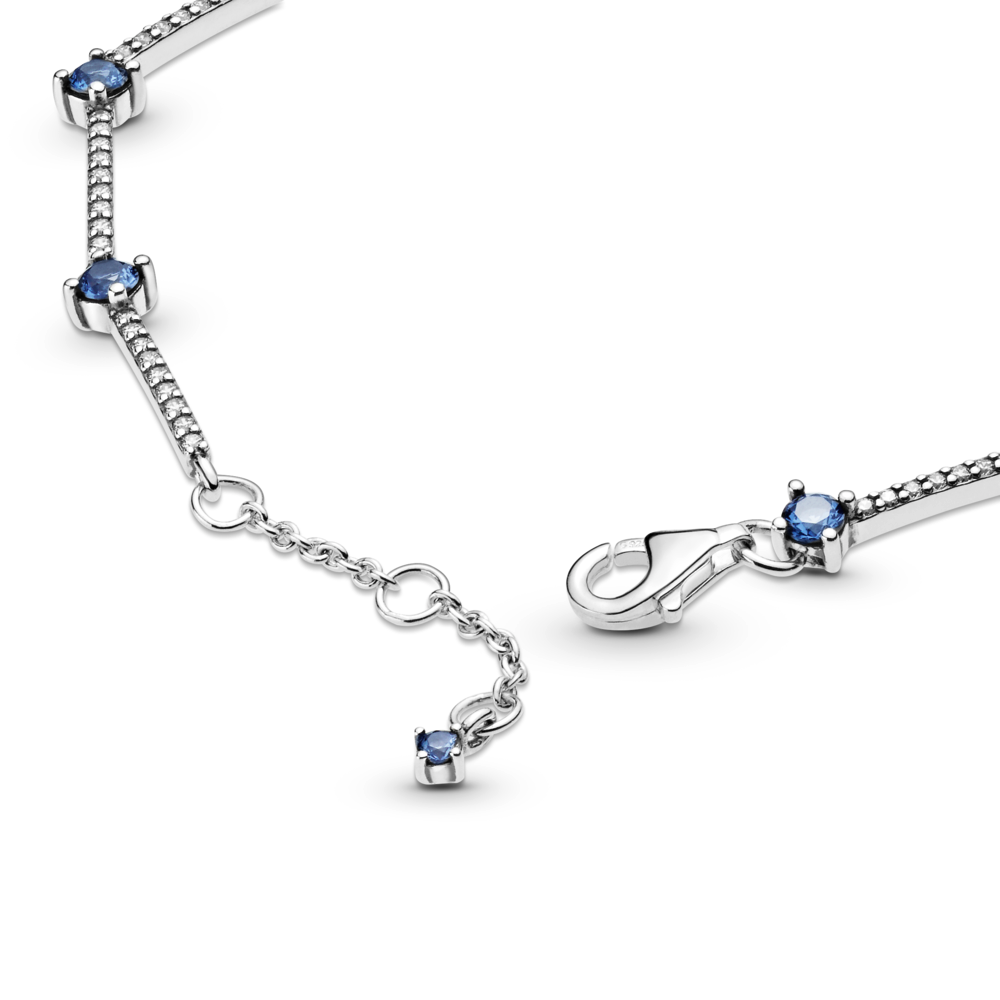 Pandora Timeless Sterling silver bracelet with clear cubic zirconia an ...