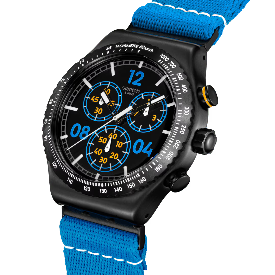 SWATCH MOMENTS IN BLUE YVB100