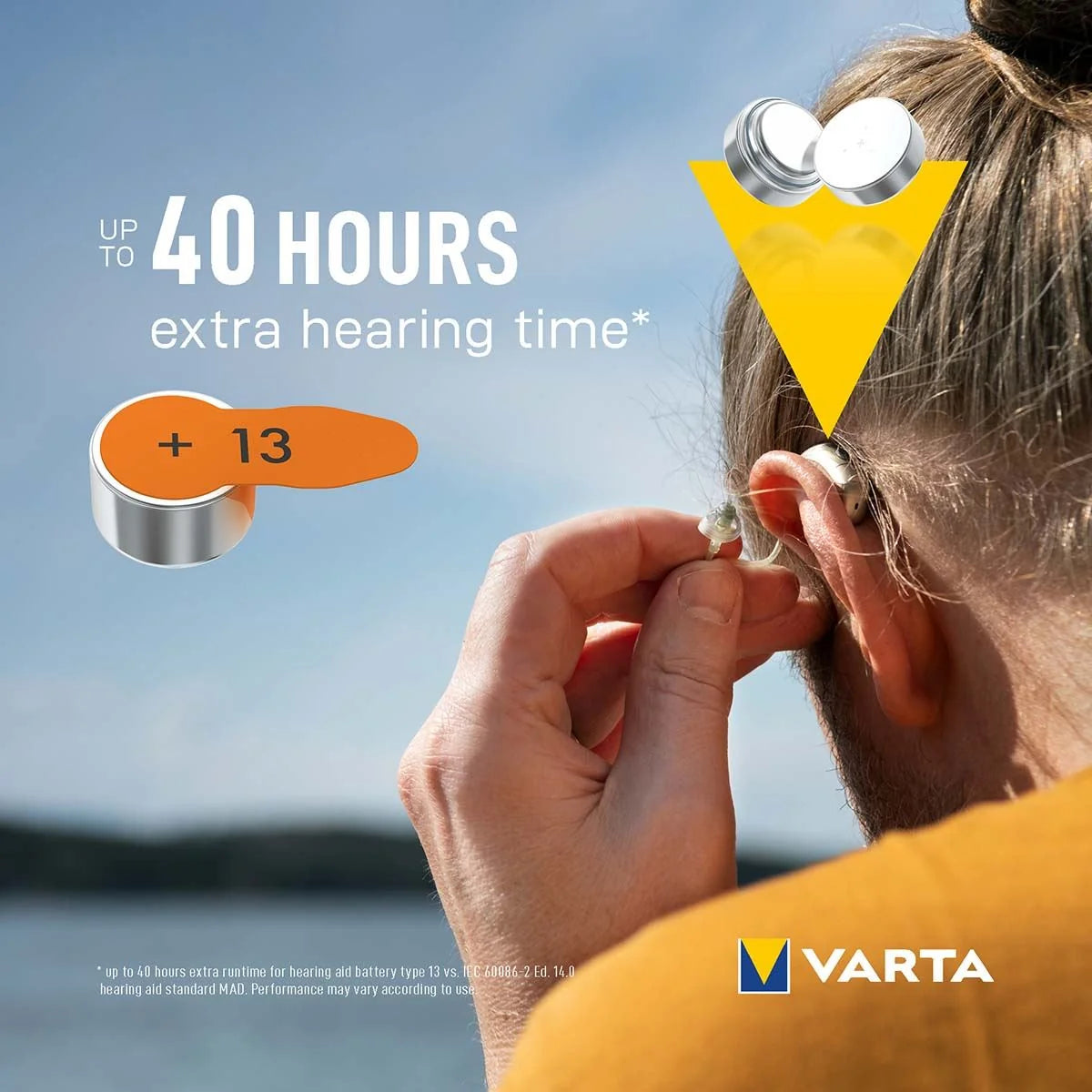 VARTA Hearing Aid Batteries 13 BLI 6