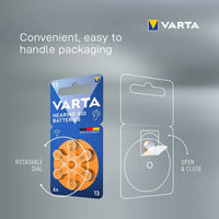 VARTA Hearing Aid Batteries 13 BLI 6