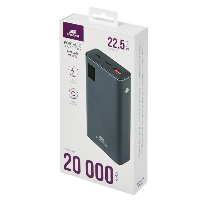 RIVACASE VA1022 (20000 mAh) QC / PD metal power bank