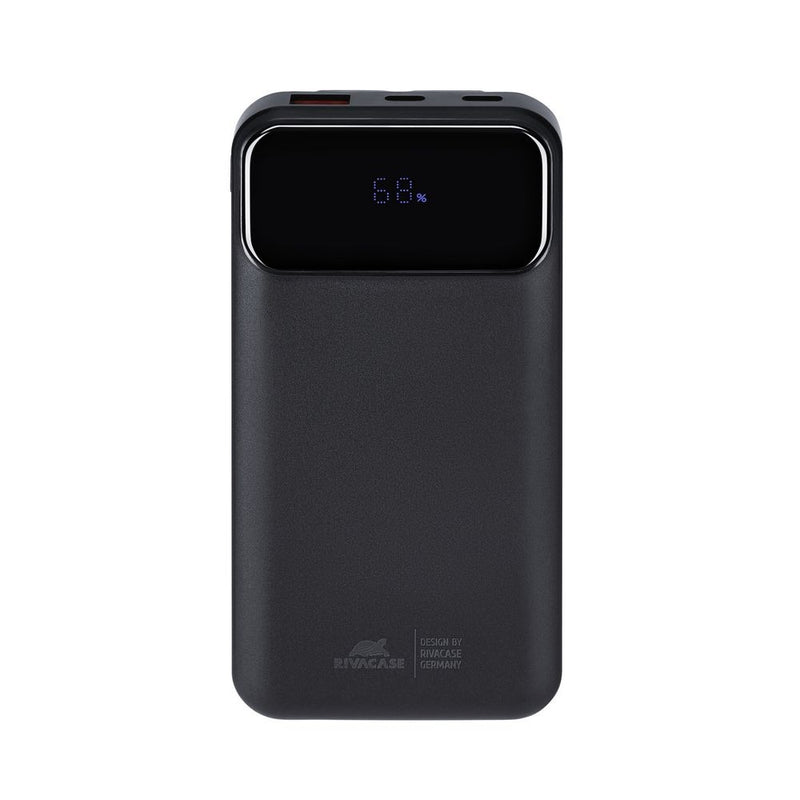 RIVACASE VA2211 (10000 mAh) black, QC/PD 3 built-in cables portable battery