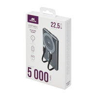 RIVACASE VA2607 (5000 mAh) Magsafe Qi WIRELESS 15W + QC/PD20W + iWatch charger power bank