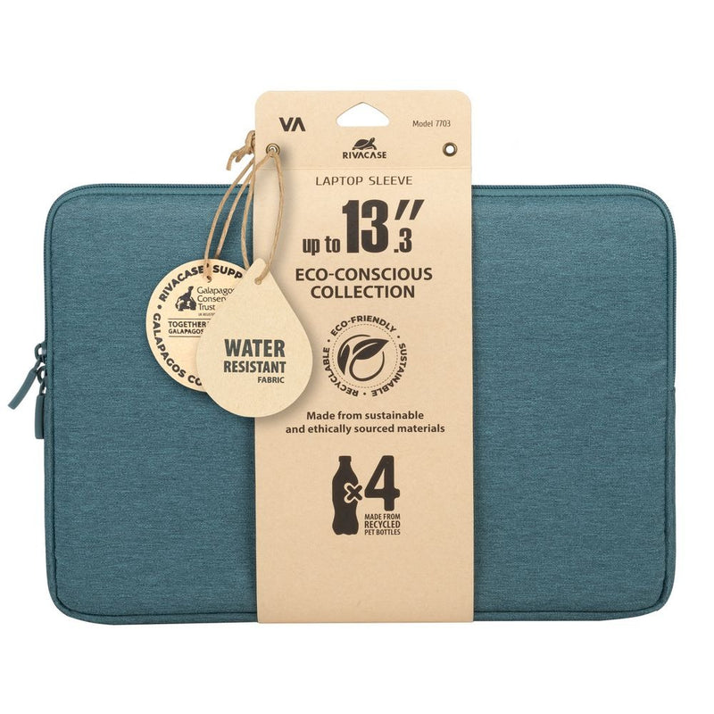 RIVACASE SUZUKA-ECO 7703 aquamarine ECO Laptop sleeve 13.3"