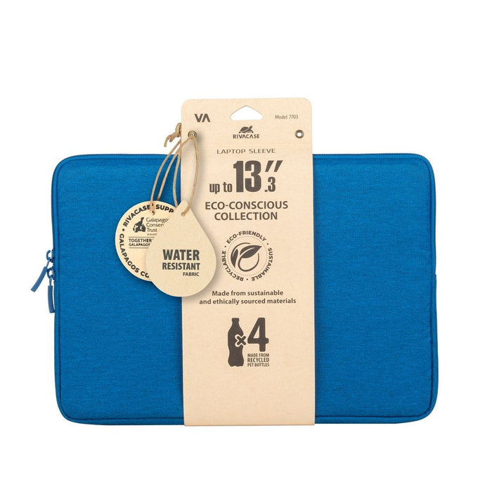 RIVACASE SUZUKA-ECO 7703 azure blue ECO Laptop sleeve 13.3"