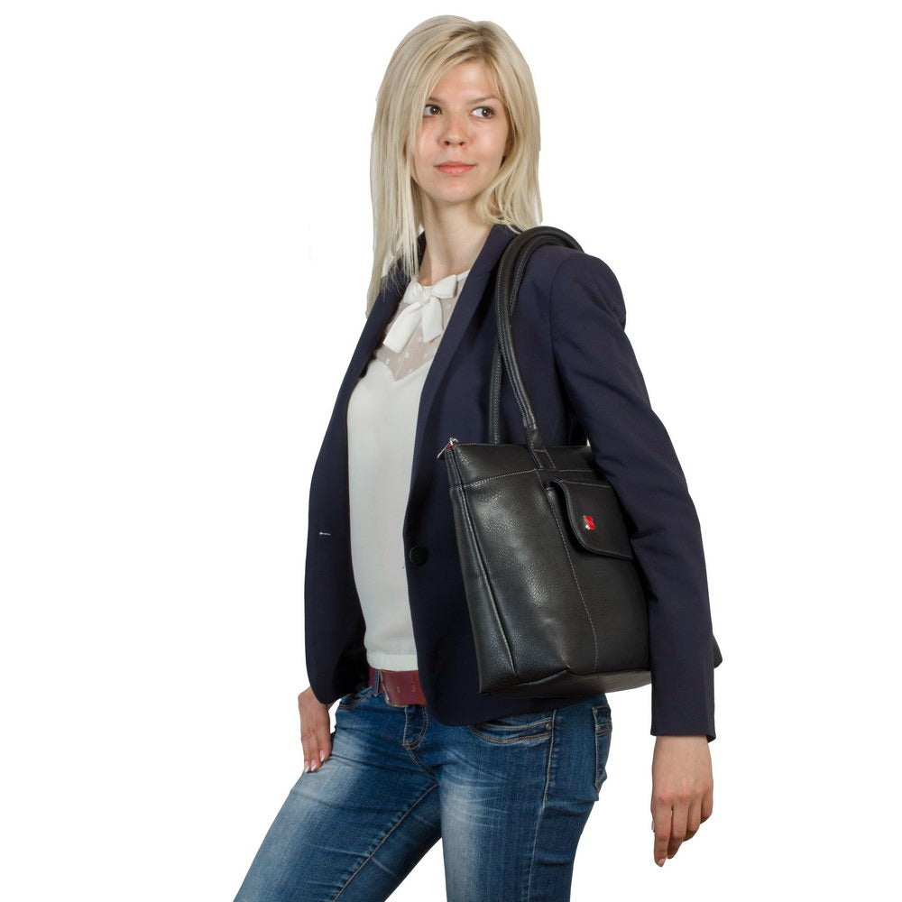 RIVACASE ORLY 8991 (PU) Lady's Laptop Bag 15.6" Black Large