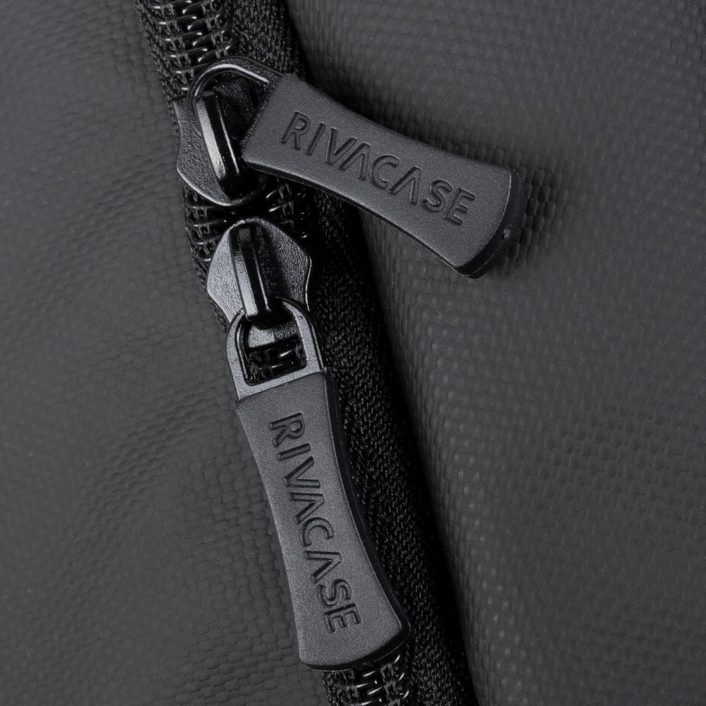 RIVACASE TEGEL-ECO 8465 black Coated ECO Travel Laptop Backpack 17.3”