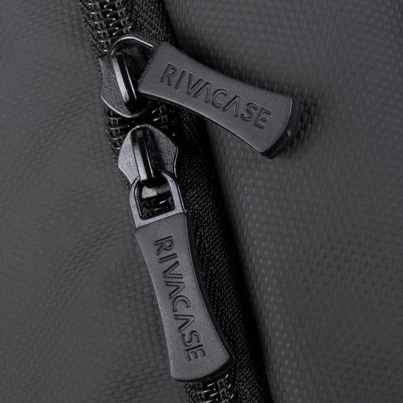 RIVACASE TEGEL-ECO 8465 black Coated ECO Travel Laptop Backpack 17.3”