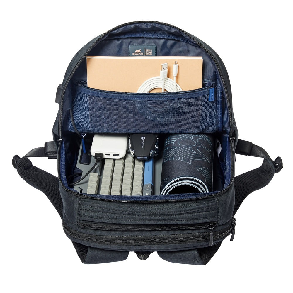 RIVACASE BISCAYNE 8365 black carry-on Laptop backpack 17.3"