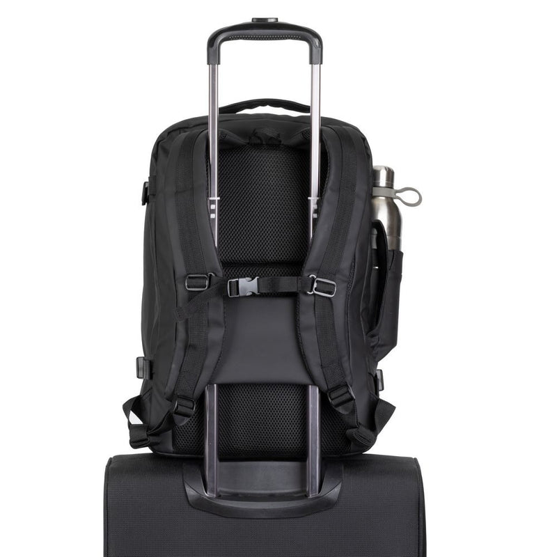 RIVACASE TEGEL-ECO 8465 black Coated ECO Travel Laptop Backpack 17.3”