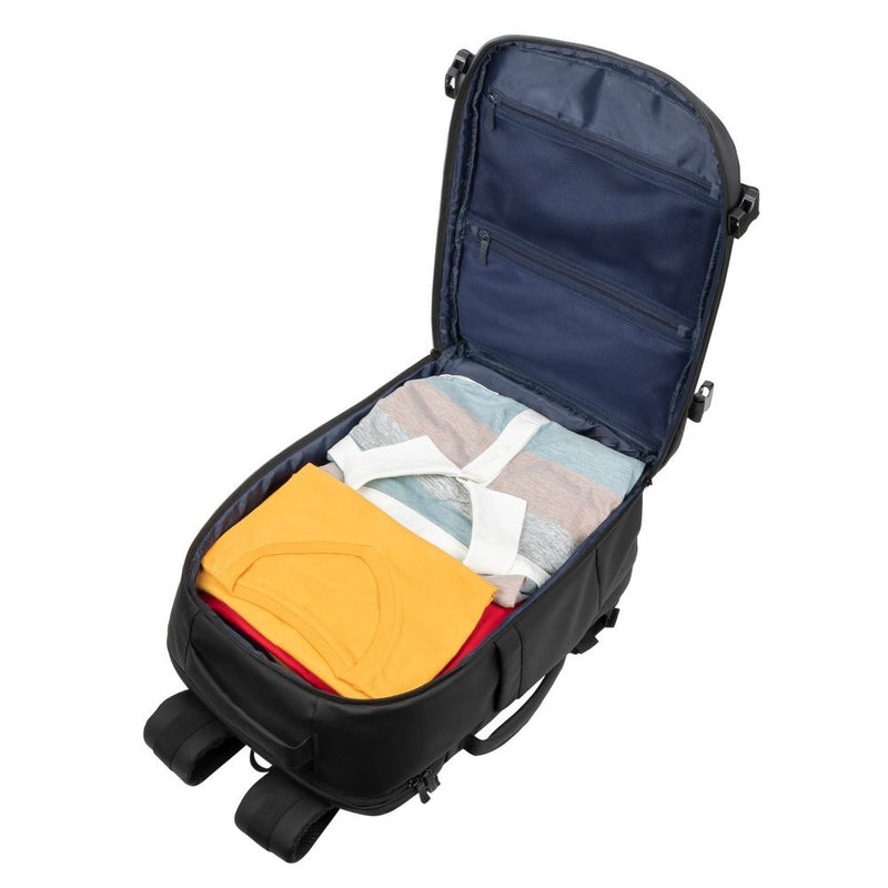 RIVACASE TEGEL-ECO 8465 black Coated ECO Travel Laptop Backpack 17.3”