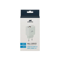 RIVACASE PS4102 W00 EU wall charger white PD20W + QC3.0, USB-A + USB-C