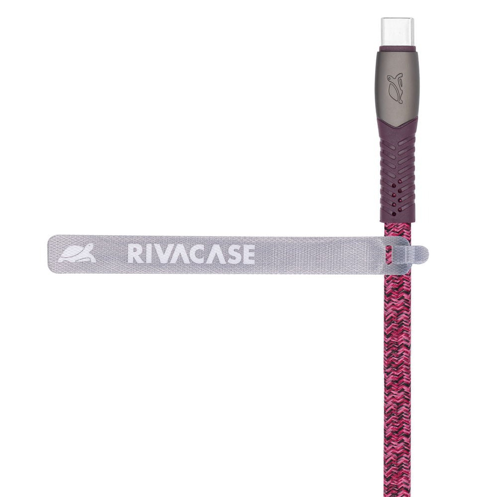 RIVACASE PS6105 RD12 Type-C / Type-C cable 1,2m red
