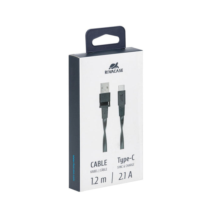 RIVACASE PS6002 BK12 Type С 2.0 – USB cable 1.2m black