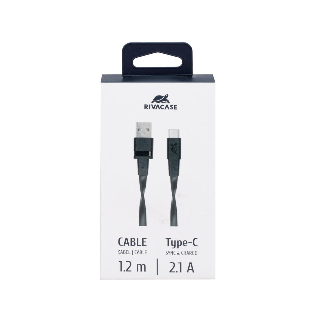 RIVACASE PS6002 BK12 Type С 2.0 – USB cable 1.2m black