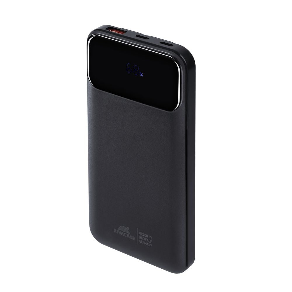 RIVACASE VA2211 (10000 mAh) black, QC/PD 3 built-in cables portable battery