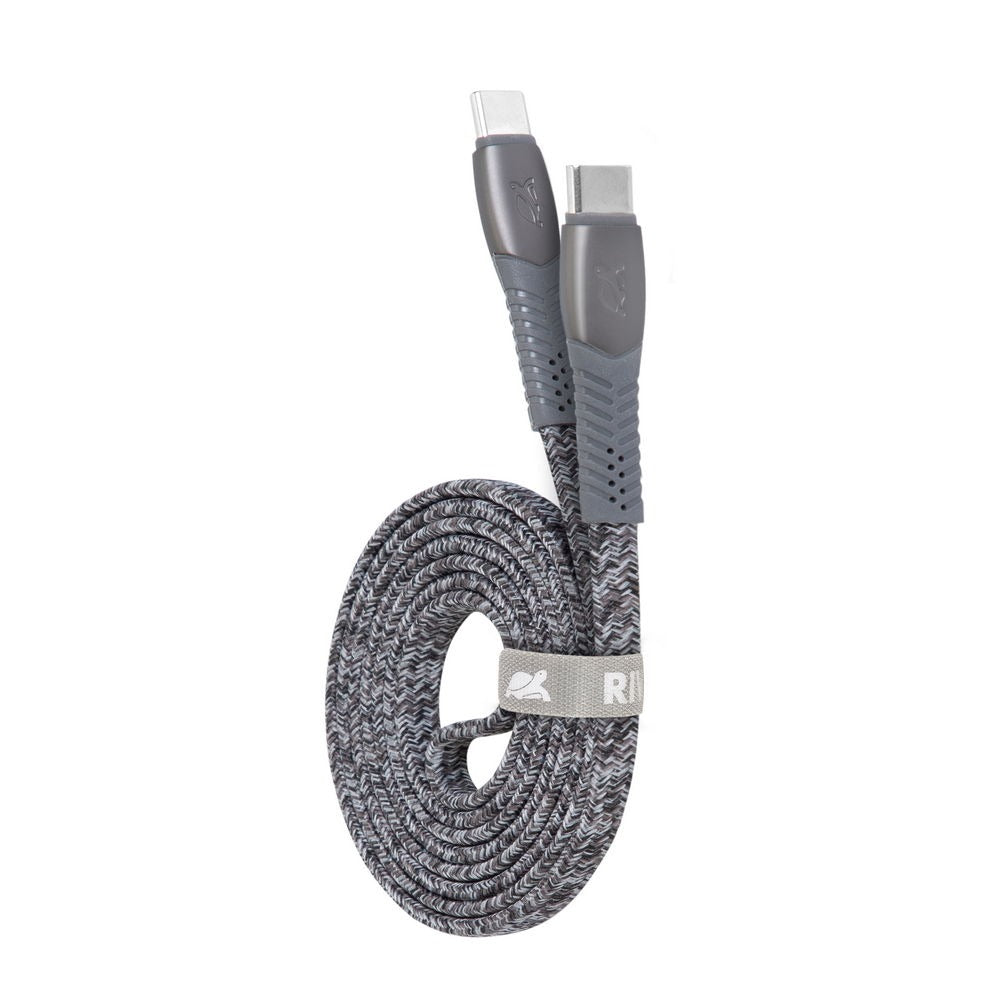 RIVACASE PS6105 GR12 Type-C / Type-C cable 1,2m grey