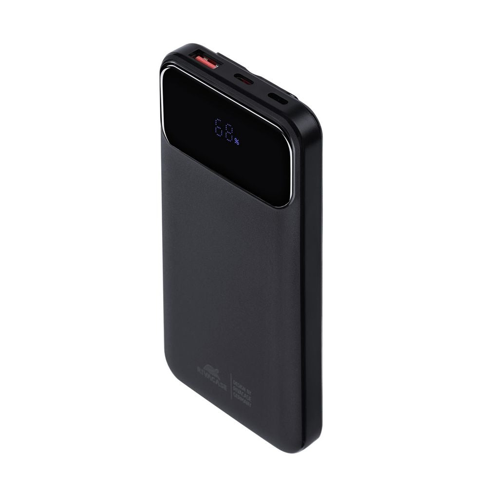 RIVACASE VA2211 (10000 mAh) black, QC/PD 3 built-in cables portable battery