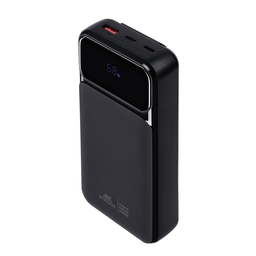 RIVACASE VA2221 (20000 mAh) black, QC/PD 3 built-in cables portable battery