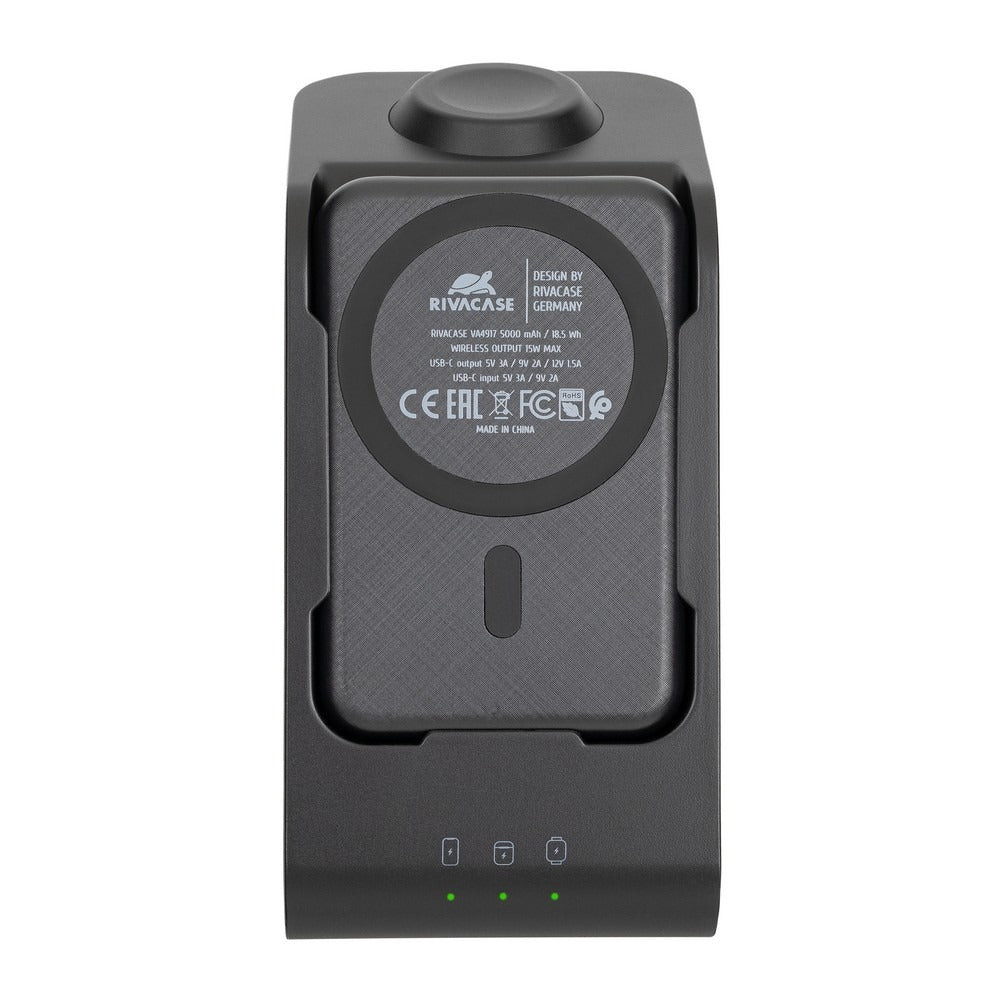 RIVACASE VA4917 Magsafe Qi WIRELESS 15W + QC/PD20W 5000 mAh 3-in-1 portable battery