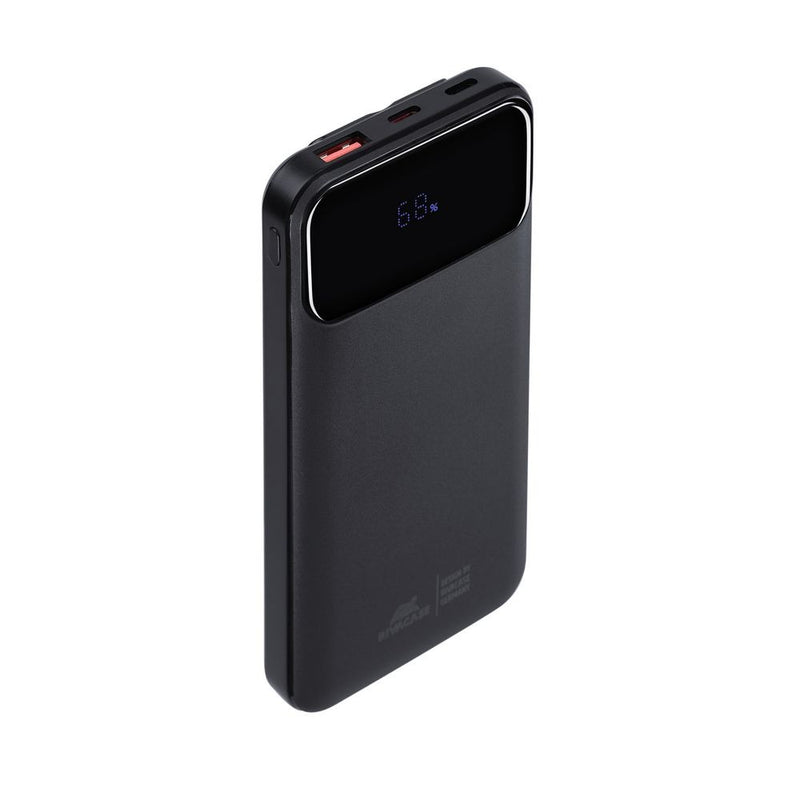 RIVACASE VA2211 (10000 mAh) black, QC/PD 3 built-in cables portable battery