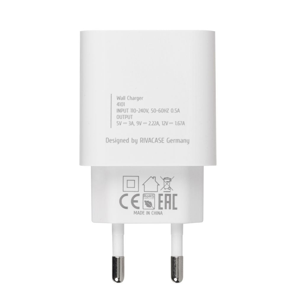 RIVACASE PS4101 W00 EU wall charger white 20W PD 3.0/ 1 USB-C