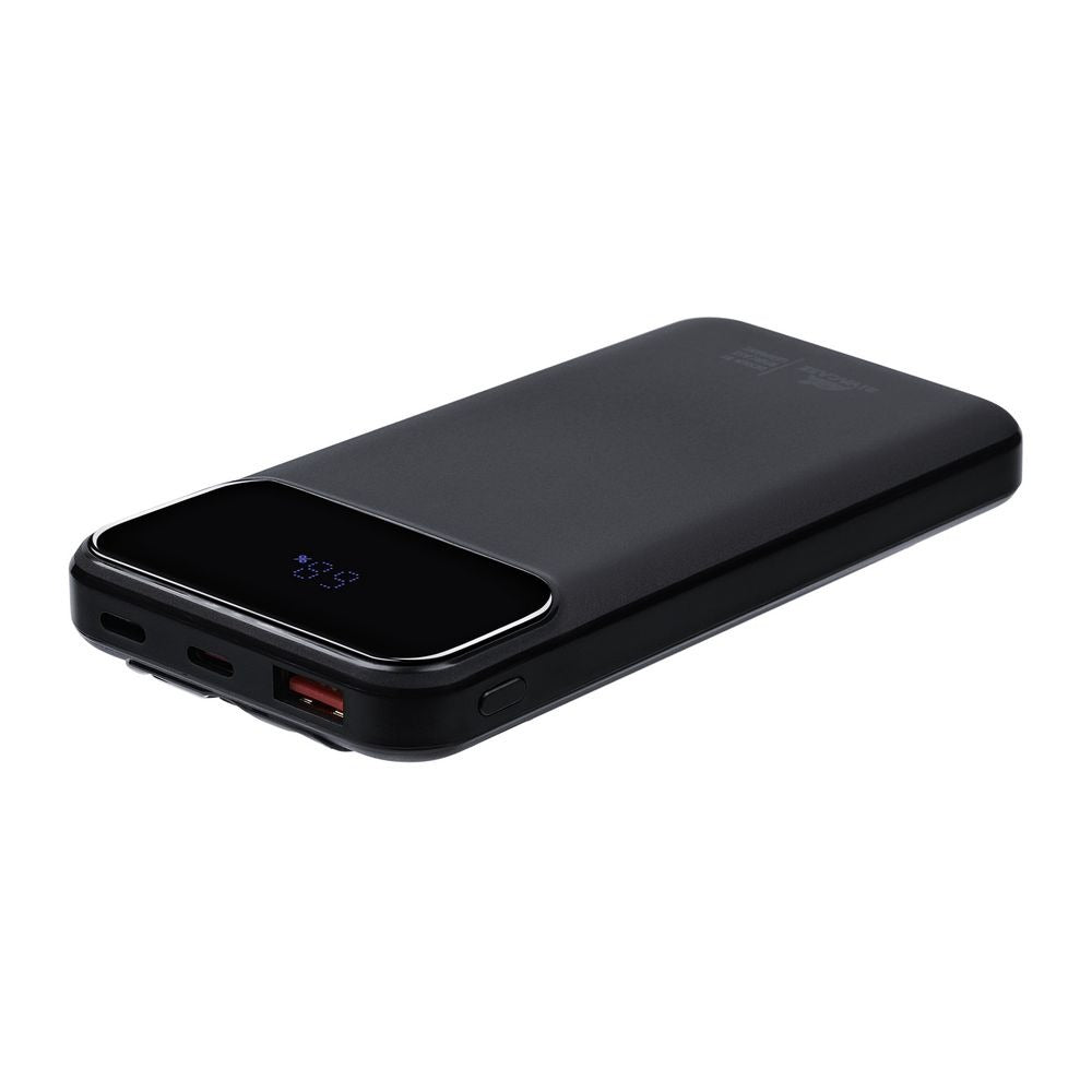 RIVACASE VA2211 (10000 mAh) black, QC/PD 3 built-in cables portable battery