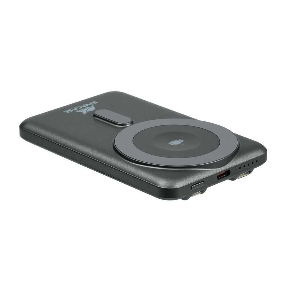 RIVACASE VA2607 (5000 mAh) Magsafe Qi WIRELESS 15W + QC/PD20W + iWatch charger power bank