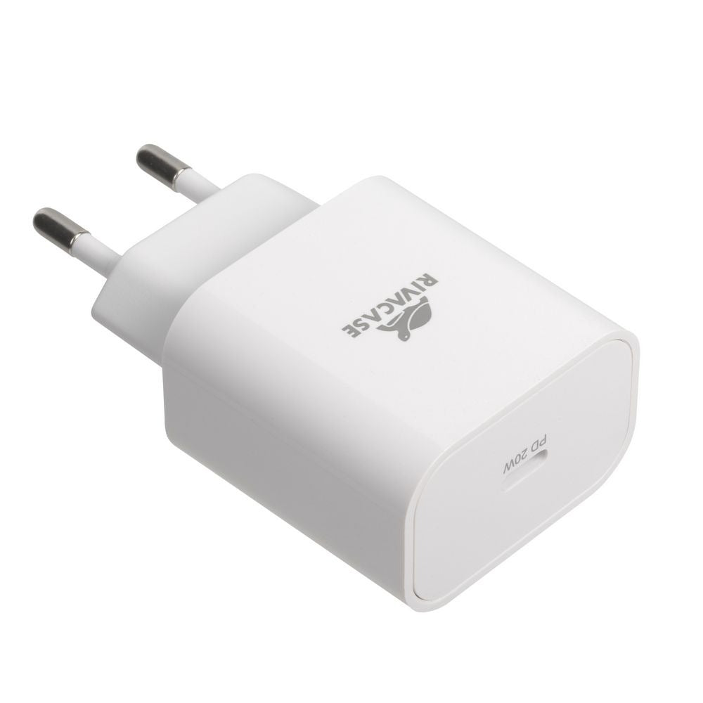 RIVACASE PS4101 WD4 EU wall charger white 20W PD 3.0/ 1 USB-C, with USB-C/USB-C cable