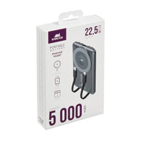 RIVACASE VA2607 (5000 mAh) Magsafe Qi WIRELESS 15W + QC/PD20W + iWatch charger power bank