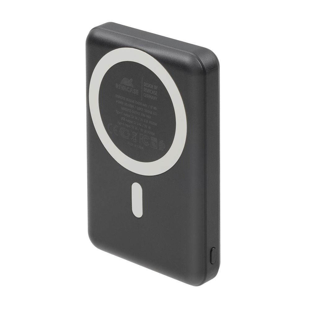 RIVACASE VA2604 (10000 mAh) Magsafe Qi WIRELESS 15W + QC/PD20W portable battery with stand