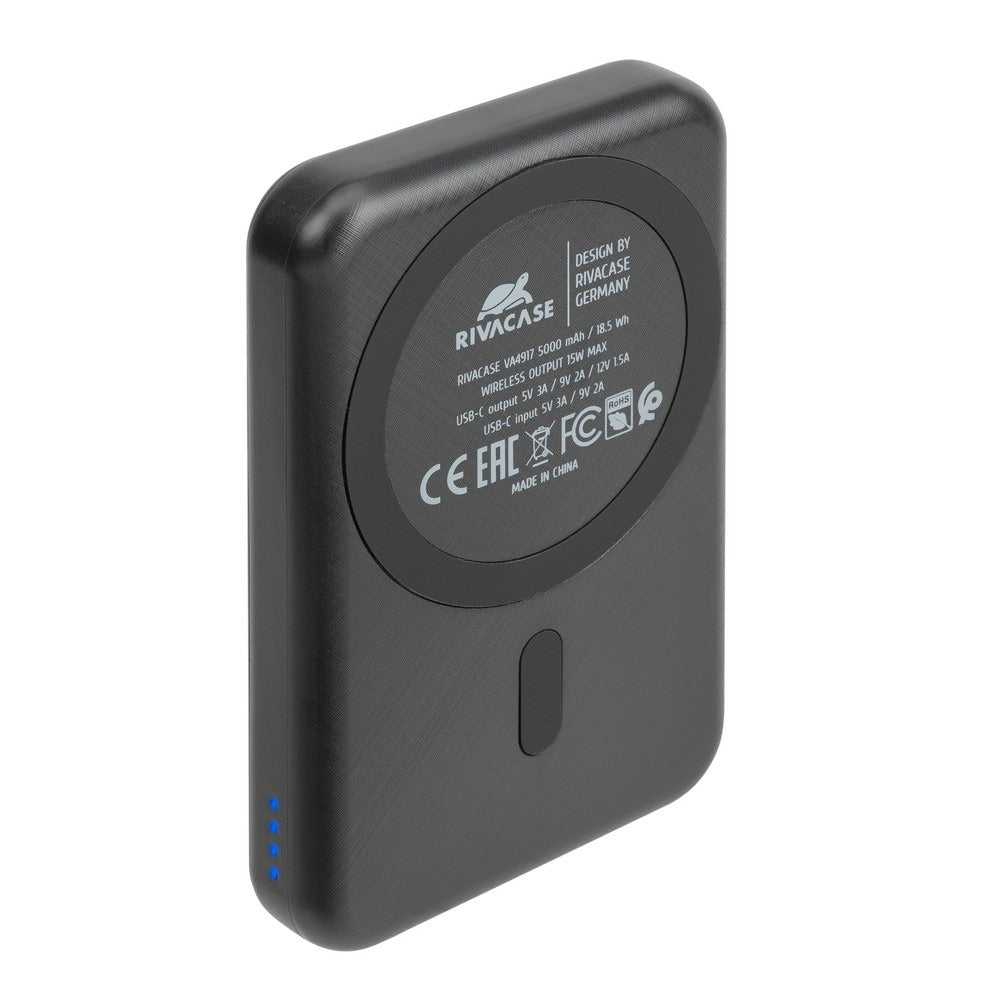 RIVACASE VA4917 Magsafe Qi WIRELESS 15W + QC/PD20W 5000 mAh 3-in-1 portable battery