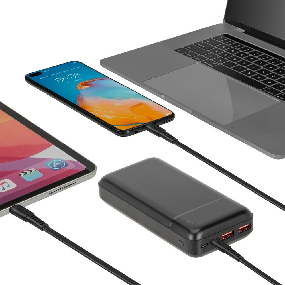 RIVACASE VA2102 (20000 mAh) black, QC/PD 22.5W portable battery