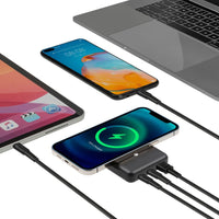 RIVACASE VA2604 (10000 mAh) Magsafe Qi WIRELESS 15W + QC/PD20W portable battery with stand