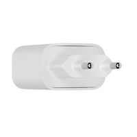 RIVACASE PS4102 WD5 EU wall charger white PD20W + QC3.0, USB-A + USB-C, with USB-C/Lightning cable