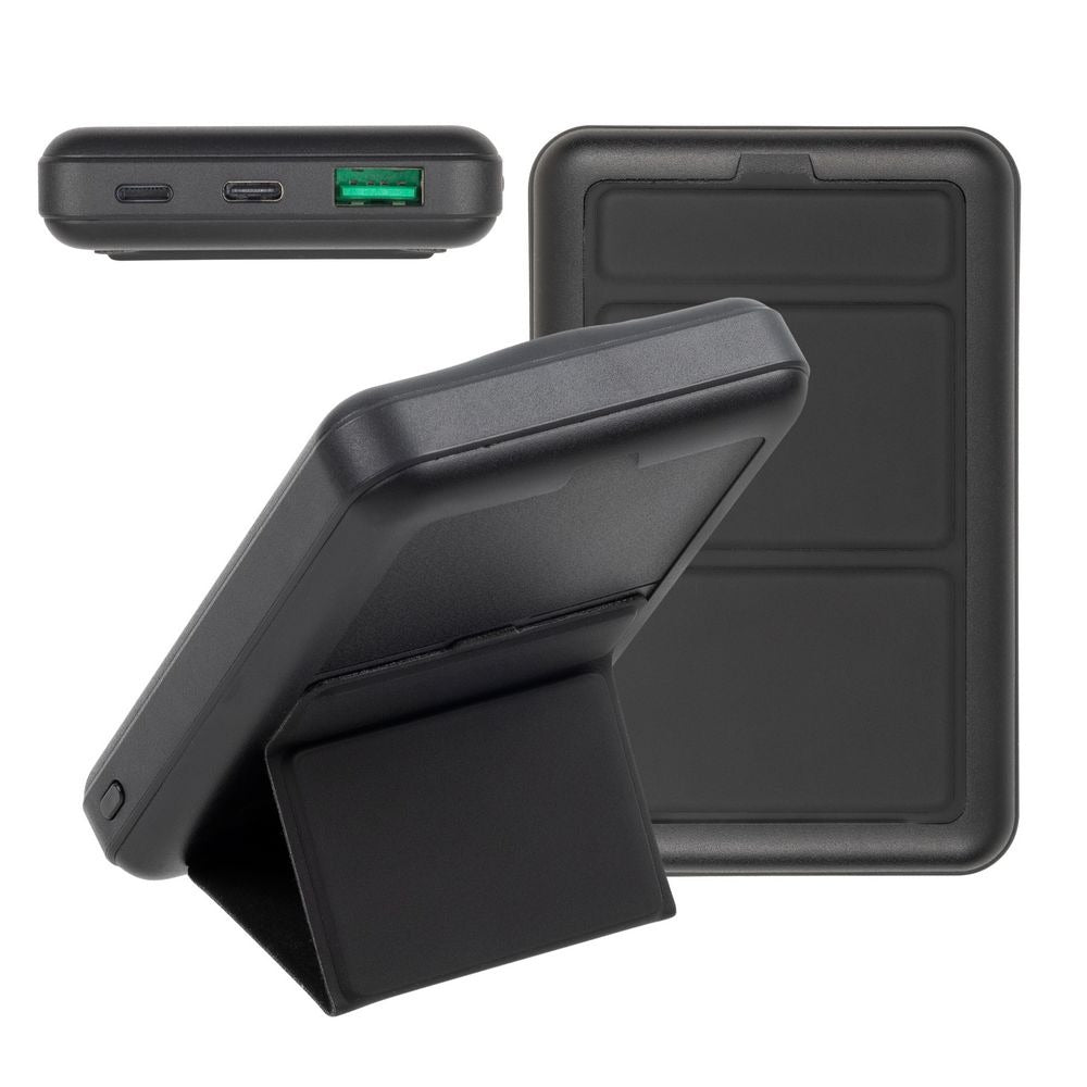 RIVACASE VA2604 (10000 mAh) Magsafe Qi WIRELESS 15W + QC/PD20W portable battery with stand