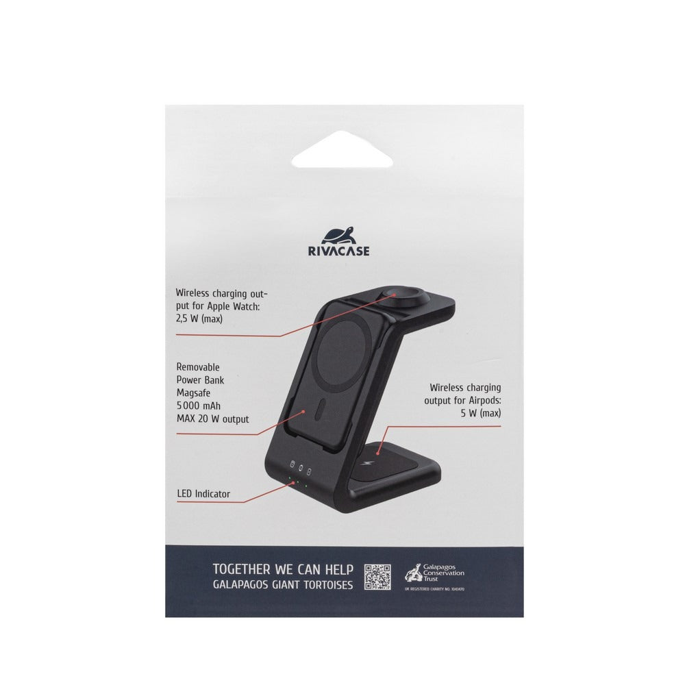 RIVACASE VA4917 Magsafe Qi WIRELESS 15W + QC/PD20W 5000 mAh 3-in-1 portable battery