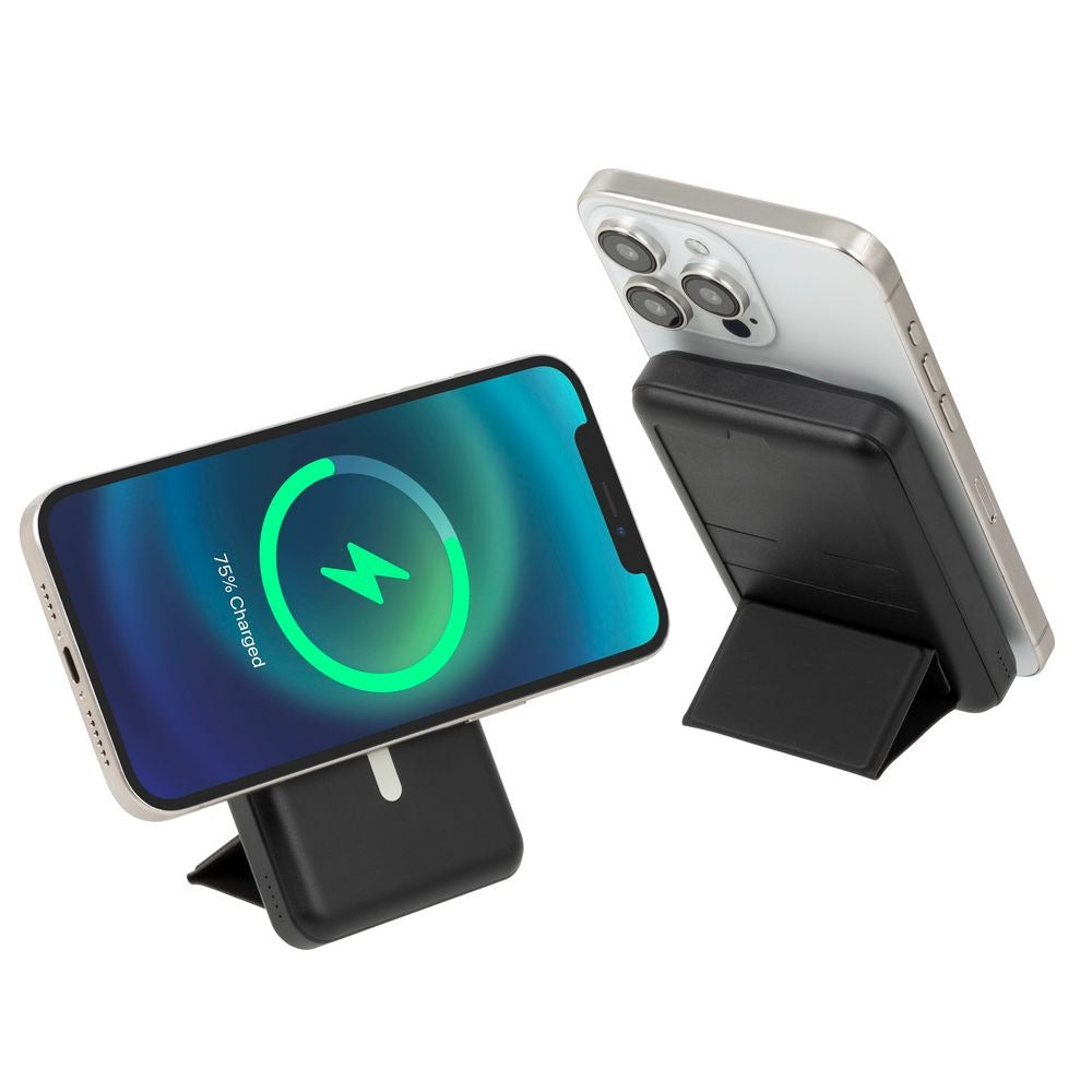 RIVACASE VA2604 (10000 mAh) Magsafe Qi WIRELESS 15W + QC/PD20W portable battery with stand