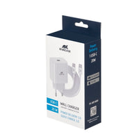 RIVACASE PS4101 WD4 EU wall charger white 20W PD 3.0/ 1 USB-C, with USB-C/USB-C cable
