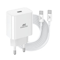 RIVACASE PS4101 WD4 EU wall charger white 20W PD 3.0/ 1 USB-C, with USB-C/USB-C cable