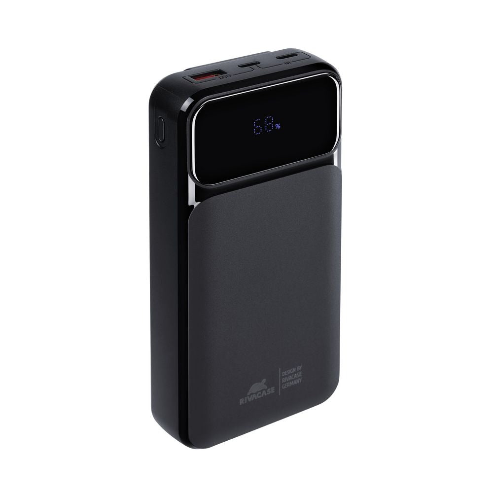 RIVACASE VA2221 (20000 mAh) black, QC/PD 3 built-in cables portable battery