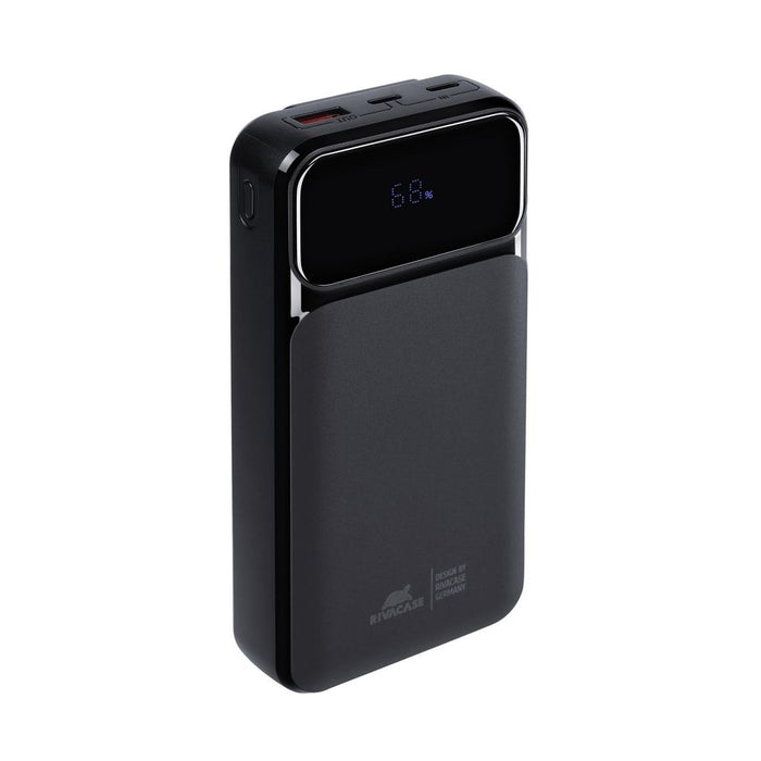 RIVACASE VA2221 (20000 mAh) black, QC/PD 3 built-in cables portable battery
