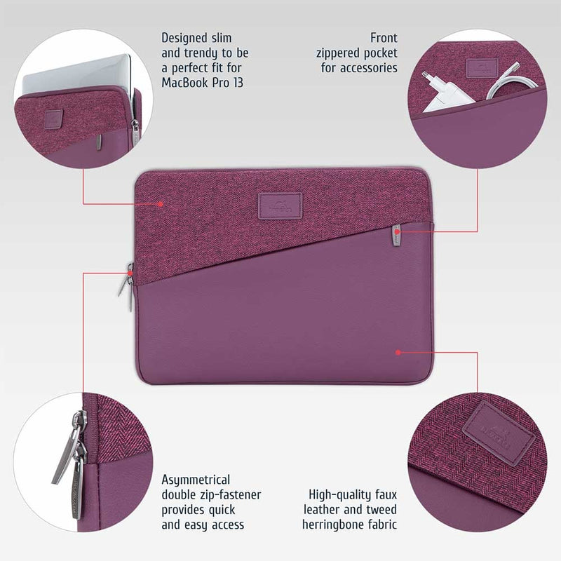 RIVACASE EGMONT 7903 red MacBook Pro and Ultrabook sleeve 13.3"
