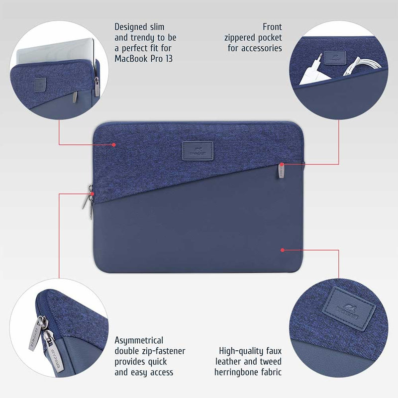 RIVACASE EGMONT 7903 blue MacBook Pro and Ultrabook sleeve 13.3"