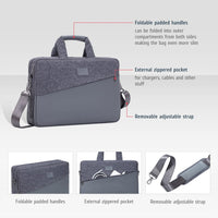 RIVACASE EGMONT 7930 grey MacBook Pro 16 and Ultrabook bag 15.6"
