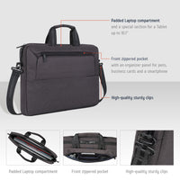 RIVACASE SUZUKA-ECO 7730 black ECO Laptop shoulder bag 15.6"