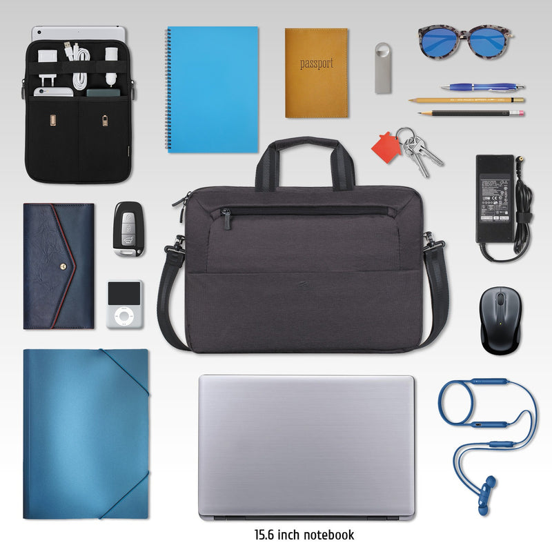 RIVACASE SUZUKA-ECO 7730 black ECO Laptop shoulder bag 15.6"